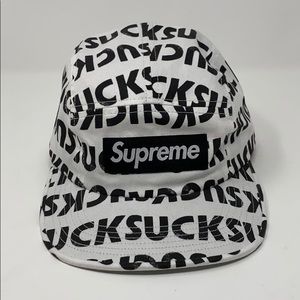 Authentic Supreme Sucks camp cap